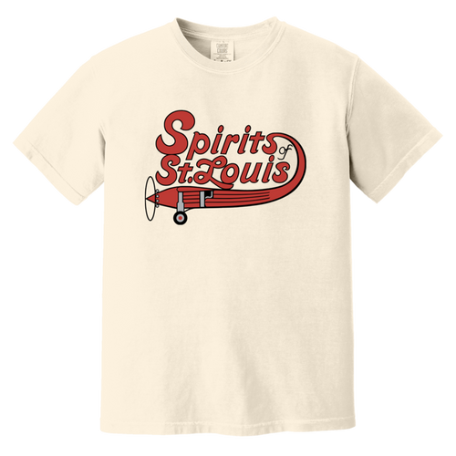 Spirits of St. Louis T-shirt Heavyweight | ABA Basketball Team Fan Apparel Tee color Ivory