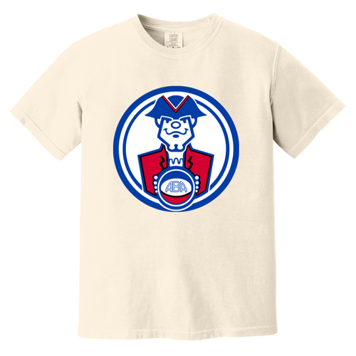 Virginia Squires T-shirt Heavyweight ABA Basketball Team Fan Apparel Tee color Ivory