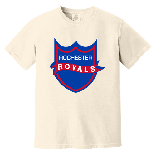 Rochester Royals T-shirt Heavyweight NBA Basketball Team Fan Apparel Tee color Ivory
