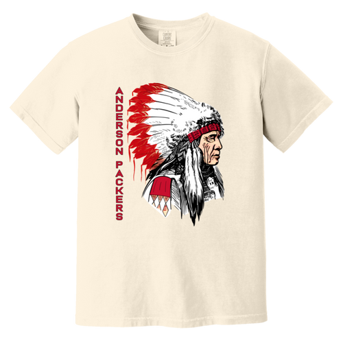 Anderson Packers T-shirt Heavyweight NBA Basketball Team Fan Apparel Tee color Ivory