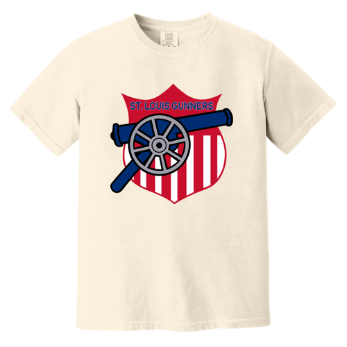St. Louis Gunners T-shirt Heavyweight NFL Football Team Fan Apparel Tee color Ivory