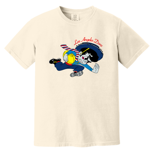 Los Angeles Dons T-shirt Heavyweight AAFC Football Team Fan Apparel Tee color Ivory