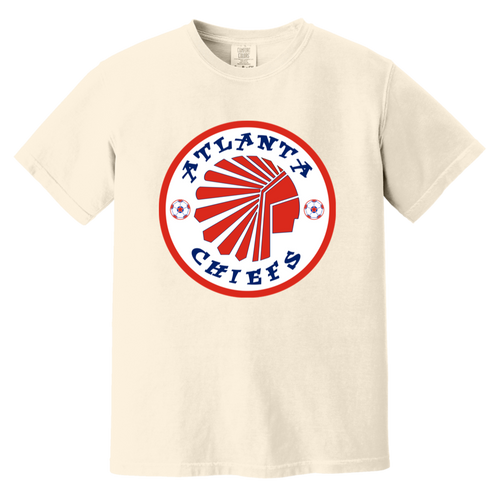 Atlanta Chiefs T-shirt Heavyweight | NASL Soccer Team Fan Apparel Tee color Ivory