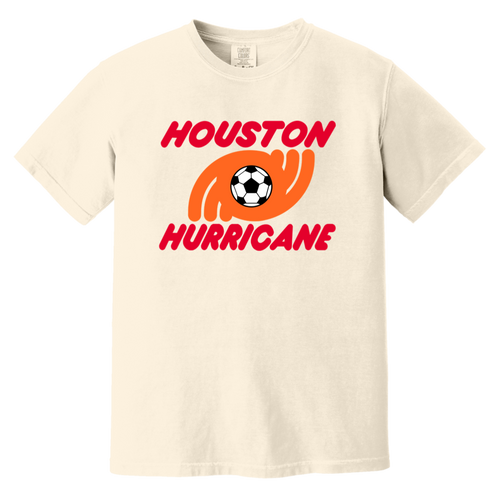 Houston Hurricane T-shirt Heavyweight | NASL Soccer Team Fan Apparel Tee color Ivory