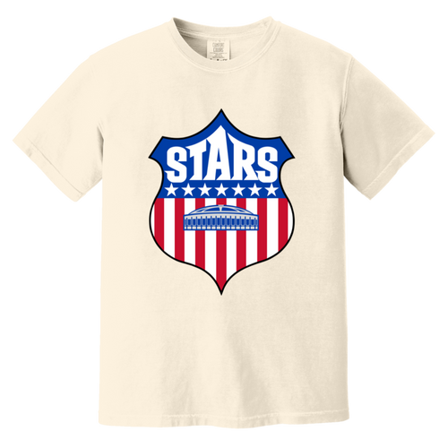 Houston Stars T-shirt Heavyweight NASL Soccer Team Fan Apparel Tee color Ivory