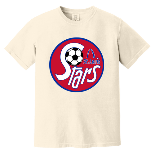 St. Louis Stars T-shirt Heavyweight NASL Soccer Team Fan Apparel Tee color Ivory