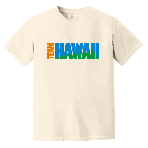 Team Hawaii T-shirt Heavyweight NASL Soccer Team Fan Apparel Tee color Ivory