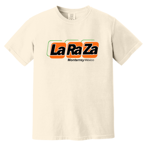 Monterrey La Raza T-shirt Heavyweight MISL Soccer Team Fan Apparel Tee color Ivory