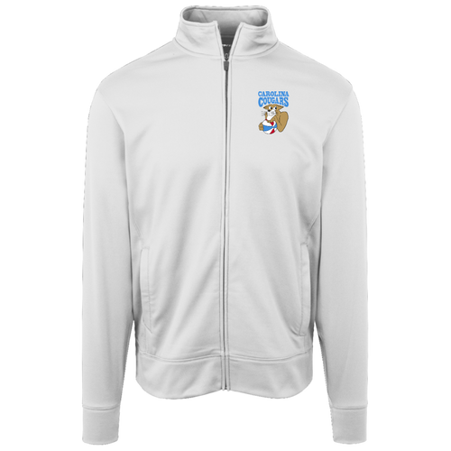 Carolina Cougars Full Zip Fleece Jacket ABA Basketball Team Fan Apparel color White