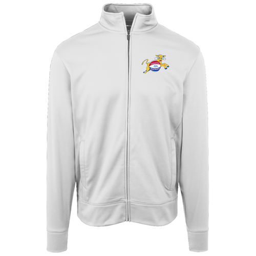 Houston Mavericks Full Zip Fleece Jacket ABA Basketball Team Fan Apparel color White