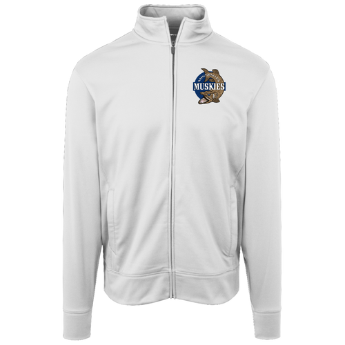 Minnesota Muskies Full Zip Fleece Jacket ABA Basketball Team Fan Apparel color White