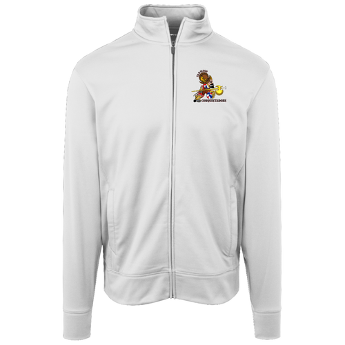 San Diego Conquistadors Full Zip Fleece Jacket ABA Basketball Team Fan Apparel color White