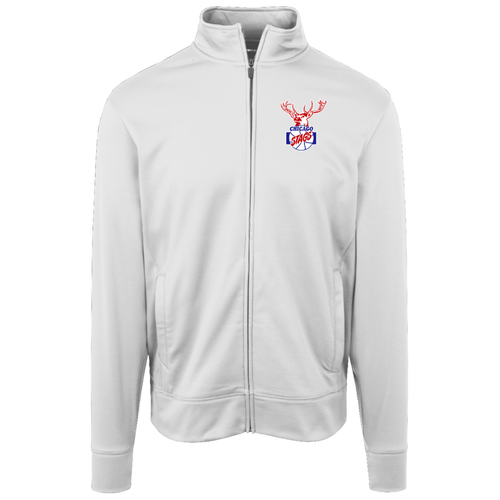 Chicago Stags Full Zip Fleece Jacket NBA Basketball Team Fan Apparel color White
