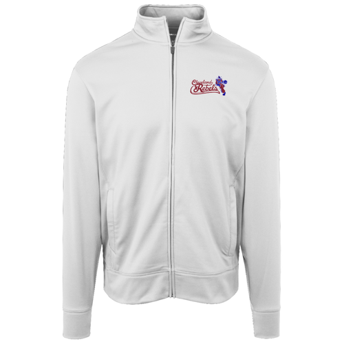 Cleveland Rebels Full Zip Fleece Jacket NBA Basketball Team Fan Apparel color White