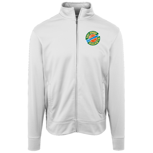 San Diego Rockets Full Zip Fleece Jacket NBA Basketball Team Fan Apparel color White