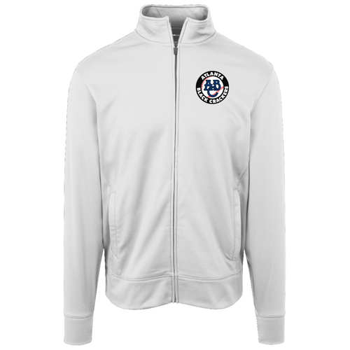 Atlanta Black Crackers Full Zip Fleece Jacket Negro Leagues Baseball Fan Apparel color White