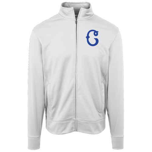 Columbus Blue Birds Full Zip Fleece Jacket Negro Leagues Baseball Fan Apparel color White