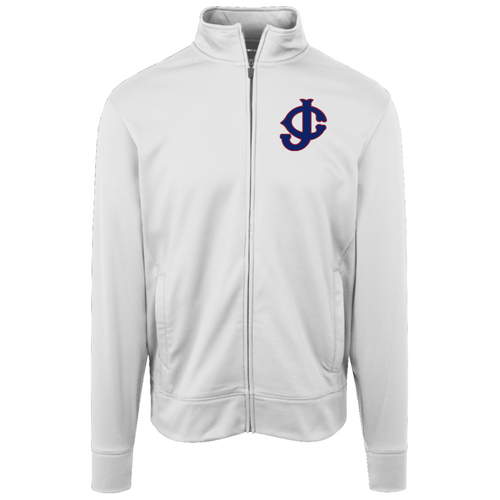 Jersey City Giants Full Zip Fleece Jacket Negro Leagues Baseball Fan Apparel color White