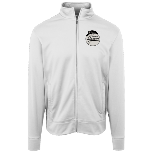 Mobile Black Bears Full Zip Fleece Jacket Negro Leagues Baseball Fan Apparel color White