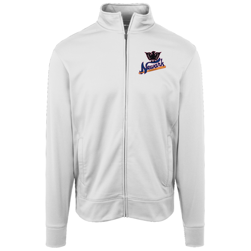 Newark Eagles Full Zip Fleece Jacket Negro Leagues Baseball Fan Apparel color White