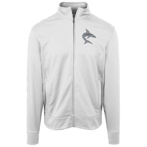 Jacksonville Sharks Full Zip Fleece Jacket WFL Football Team Fan Apparel color White