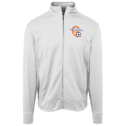 California Sunshine Full Zip Fleece Jacket ASL Soccer Team Fan Apparel color White