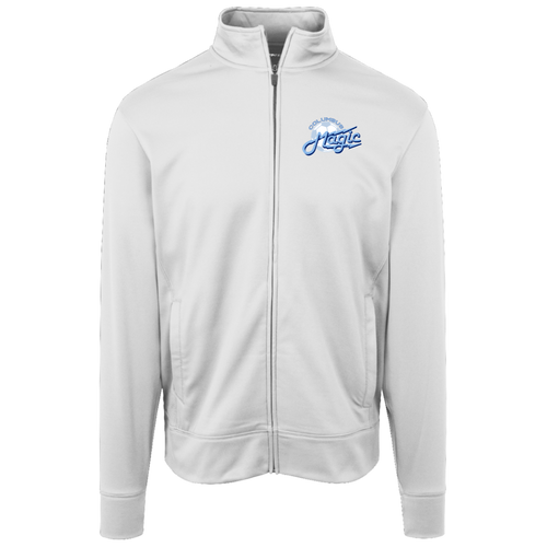 Columbus Magic Full Zip Fleece Jacket ASL Soccer Team Fan Apparel color White