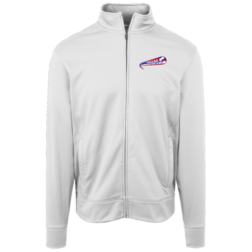 Dallas Americans Full Zip Fleece Jacket ASL Soccer Team Fan Apparel color White