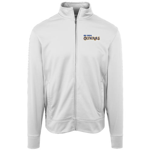 Georgia Generals Full Zip Fleece Jacket ASL Soccer Team Fan Apparel color White