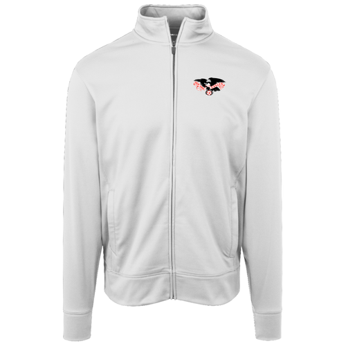 New York Eagles Full Zip Fleece Jacket ASL Soccer Team Fan Apparel color White