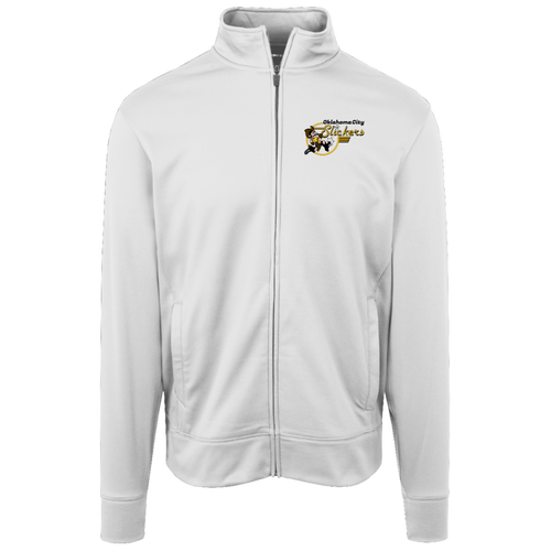 Oklahoma City Slickers Full Zip Fleece Jacket ASL Soccer Team Fan Apparel color White
