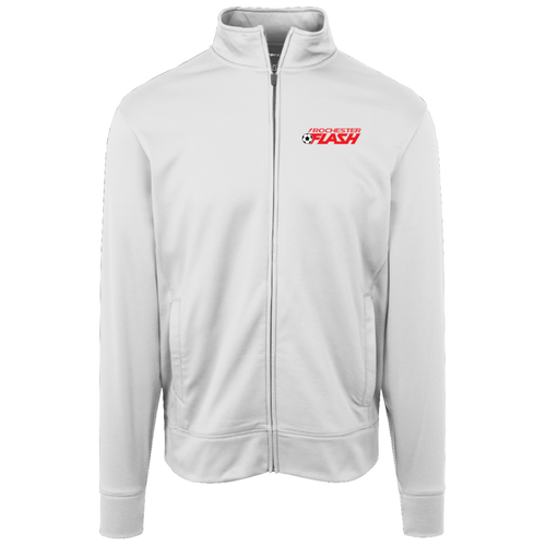 Rochester Flash Full Zip Fleece Jacket ASL Soccer Team Fan Apparel color White