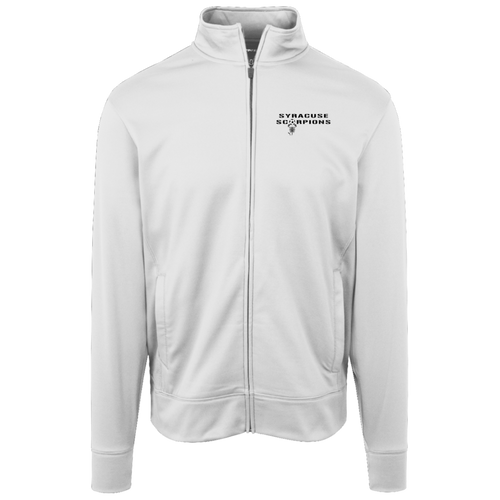 Syracuse Scorpions Full Zip Fleece Jacket ASL Soccer Team Fan Apparel color White