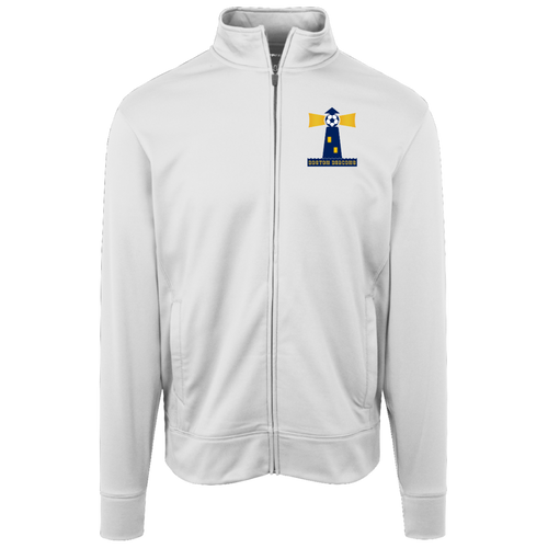 Boston Beacons Full Zip Fleece Jacket NASL Soccer Team Fan Apparel color White
