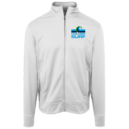 California Surf Full Zip Fleece Jacket NASL Soccer Team Fan Apparel color White
