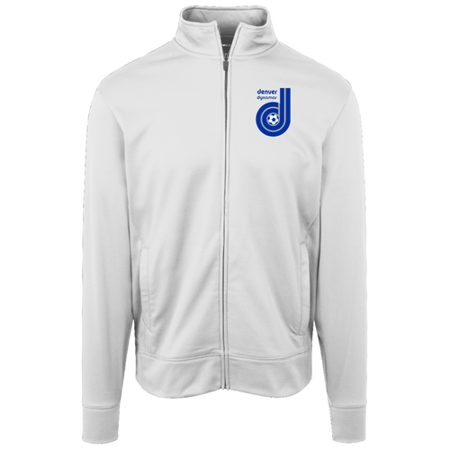 Denver Dynamos Full Zip Fleece Jacket NASL Soccer Team Fan Apparel color White
