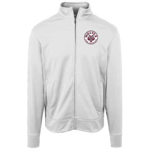 Los Angeles Wolves Full Zip Fleece Jacket NASL Soccer Team Fan Apparel color White