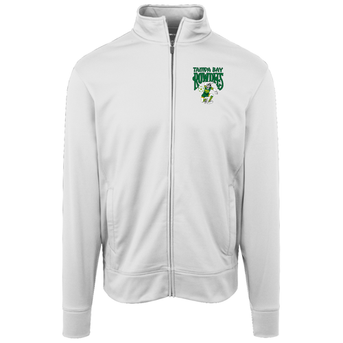 Tampa Bay Rowdies Full Zip Fleece Jacket NASL Soccer Team Fan Apparel color White