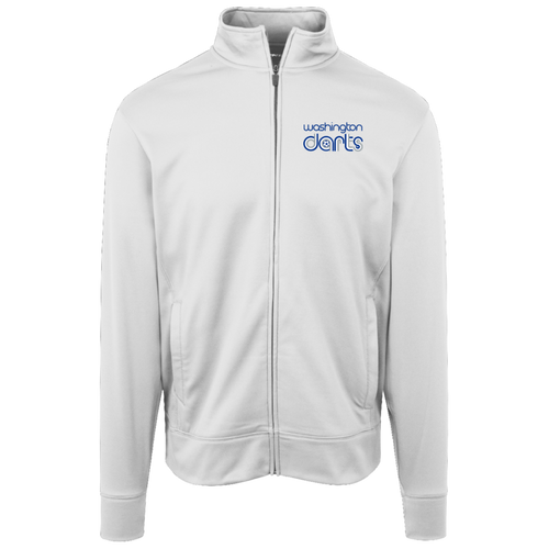 Washington Darts Full Zip Fleece Jacket NASL Soccer Team Fan Apparel color White