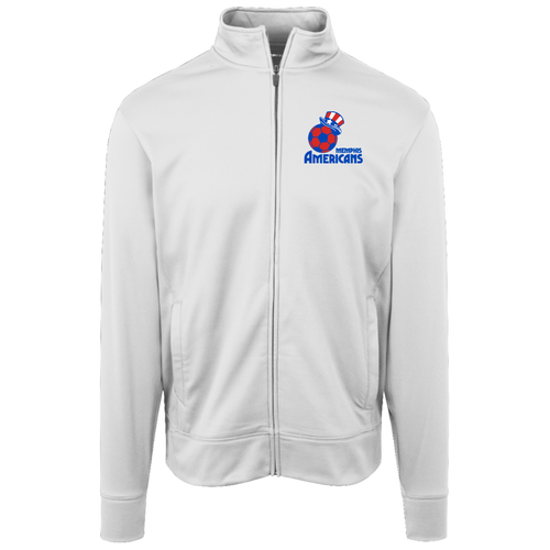 Memphis Americans Full Zip Fleece Jacket MISL Soccer Team Fan Apparel color White