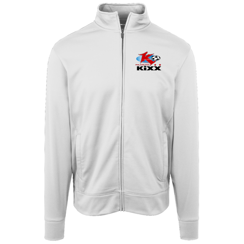 Philadelphia Kixx Full Zip Fleece Jacket MISL Soccer Team Fan Apparel color White