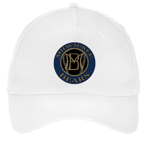 Milwaukee Bears Twill Cap Negro Leagues Baseball Team color White