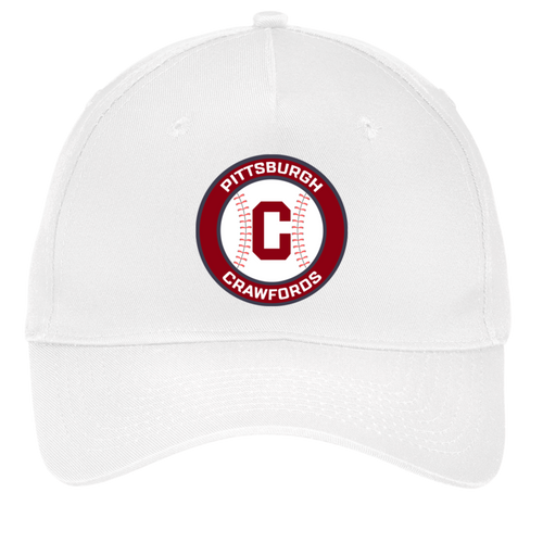 Pittsburgh Crawfords Twill Cap 5-Panel A1 | Negro Leagues Baseball Team color White