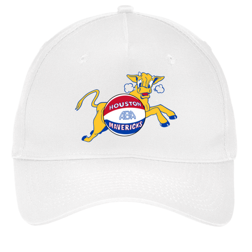 Houston Mavericks Twill Cap ABA Basketball Team color White