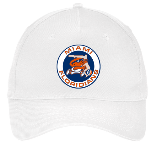 Miami Floridians Twill Cap ABA Basketball Team color White