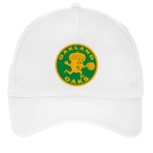 Oakland Oaks Twill Cap ABA Basketball Team color White