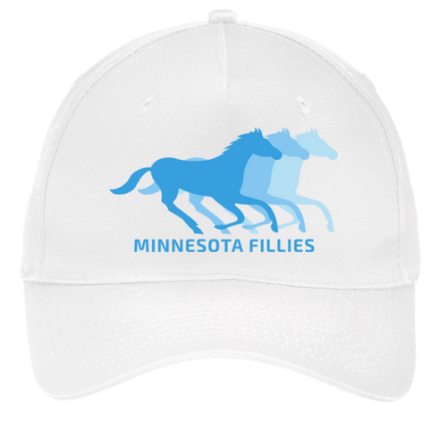 Minnesota Fillies Twill Cap WBL Womens Basketball Team color White