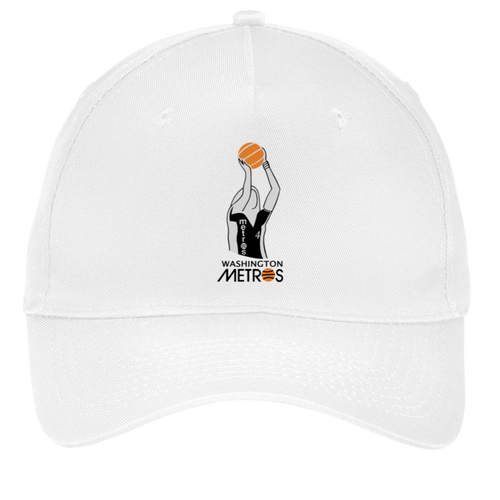 Washington Metros Twill Cap WBL Womens Basketball Team color White