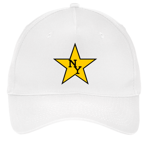 New York Stars Twill Cap 5-Panel WFL Football Team color White
