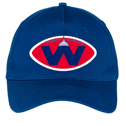 Washington Ambassadors Twill Cap WFL Football Team color Royal Blue